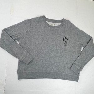 Madewell x Peanuts Sweater Womens XS Sweatshirt Gray